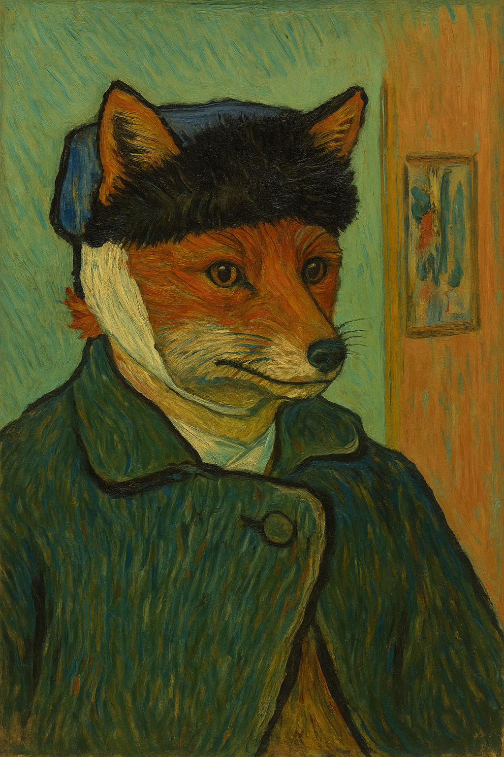 Autoportrait du renard à l'oreille bandée